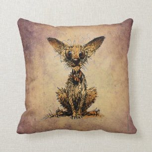 Coussin Petit chien drôle mignon