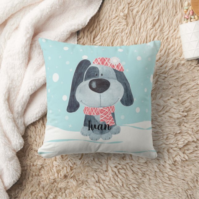 Coussin Petit chiot, bébé (Couverture)