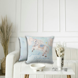 Coussin Petit garçon de Fairytale Pony Blue ballons étoile