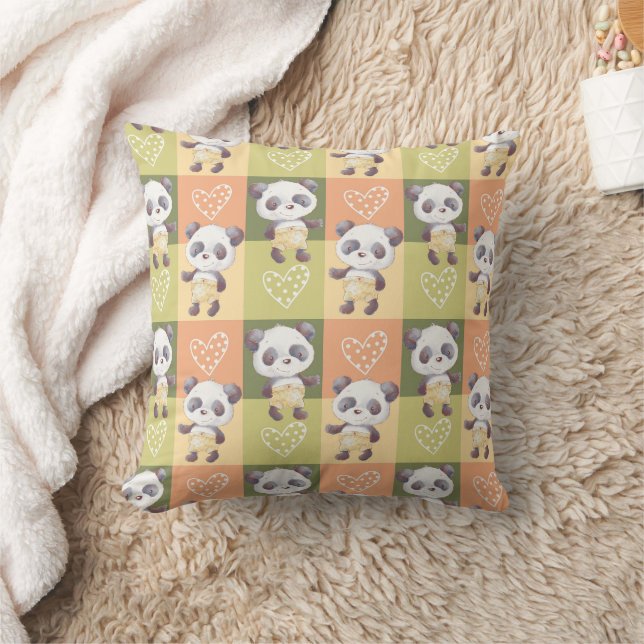 Coussin Petit garçon Panda Bear (Couverture)