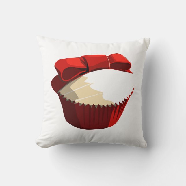 Coussin Petit gâteau rouge de velours (Recto)