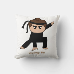 Coussin Petit Ninja Garçon mignon enfant Personnalisé