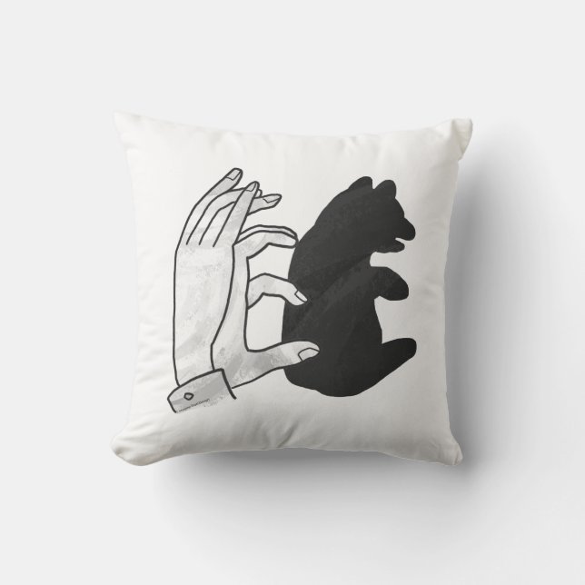Coussin Petit ours Ours Silhouette Main (Recto)