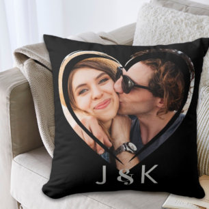 Coussin Petite amie Petit ami Collage de photos Couple qui