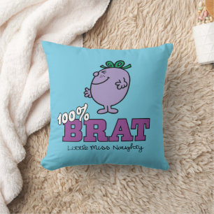 Coussin Petite Demoiselle Vilain 100% Enfant Gâtée