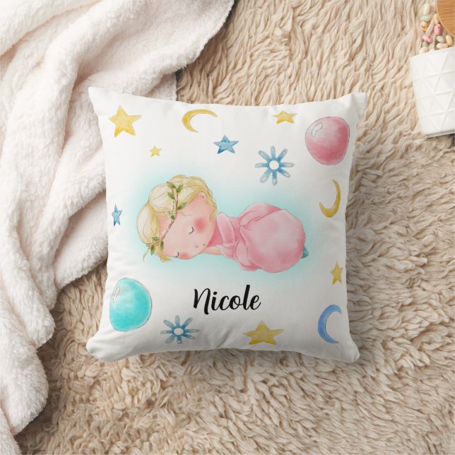 Coussin Petite fille douce (Couverture)