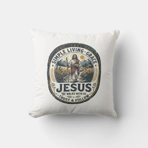 Coussin Petite Maison de Jésus Vie Slow Vintage