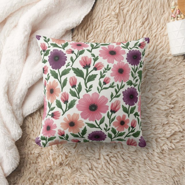 Coussin petite marguerite rose (Couverture)
