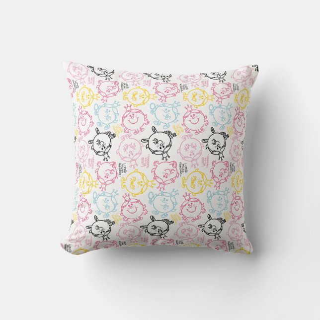 Coussin Petite Princesse | Motif Pastels Mignons (Recto)