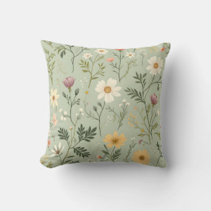Coussin Petites fleurs dans la prairie