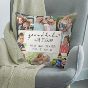 Coussin Petits-enfants font la vie Grand 8 Photo personnal