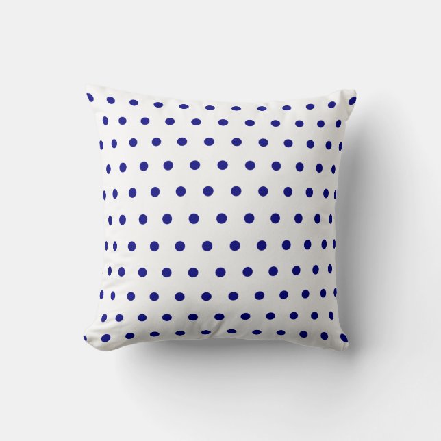 Coussin Petits Pois blancs et marins (Recto)