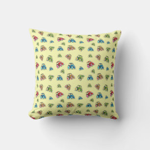 Coussin Petits Tracteurs, Citron, Cuisine