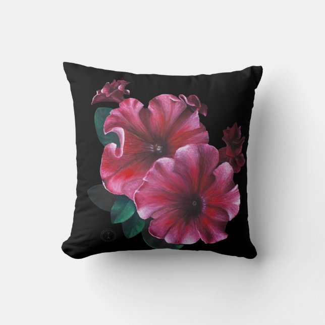 Coussin Petunia flower pillow (Recto)