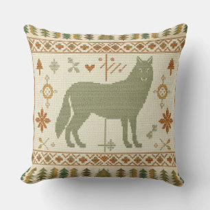 Coussin Peuple Loup des Bois