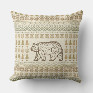 Coussin Peuple ours des ours boisées