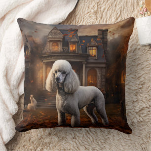 Coussin Peur Halloween caniche