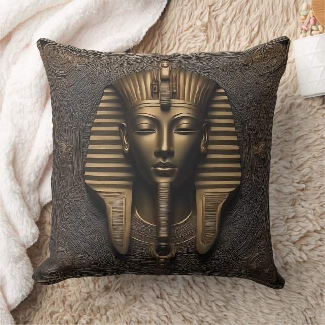 Coussin Pharaon’s Luxe : Cuivre & Or Elégance (Couverture)