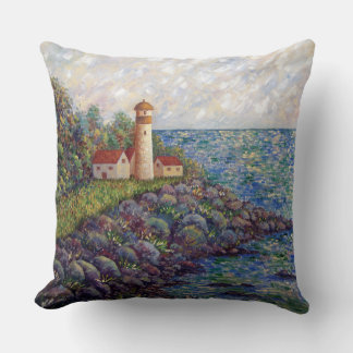 Coussin Phare -2 (peinture à l'huile originale)