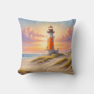 Coussin Phare Cool par l'Eau sur la Plage de Sable