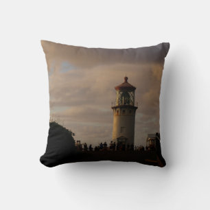 Coussin Phare de Kilauea à Dusk photo sur