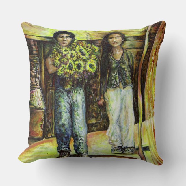 Coussin Phase de ChapeI Sixtine d'un ChaIIenge (Recto)