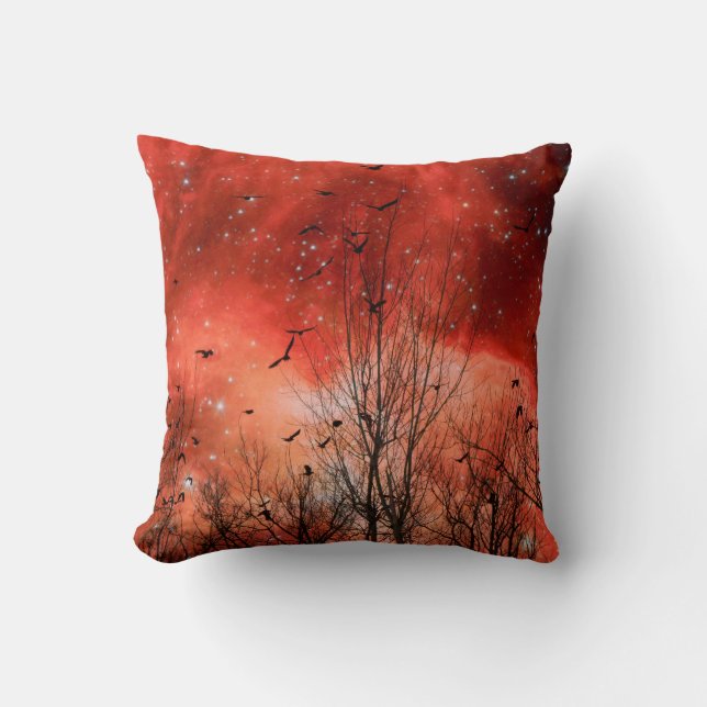 Coussin Phénomène rouge (Recto)