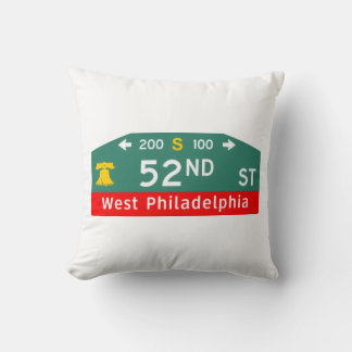 Coussin Philly Street Sign Pillow: For YOUR Address! 