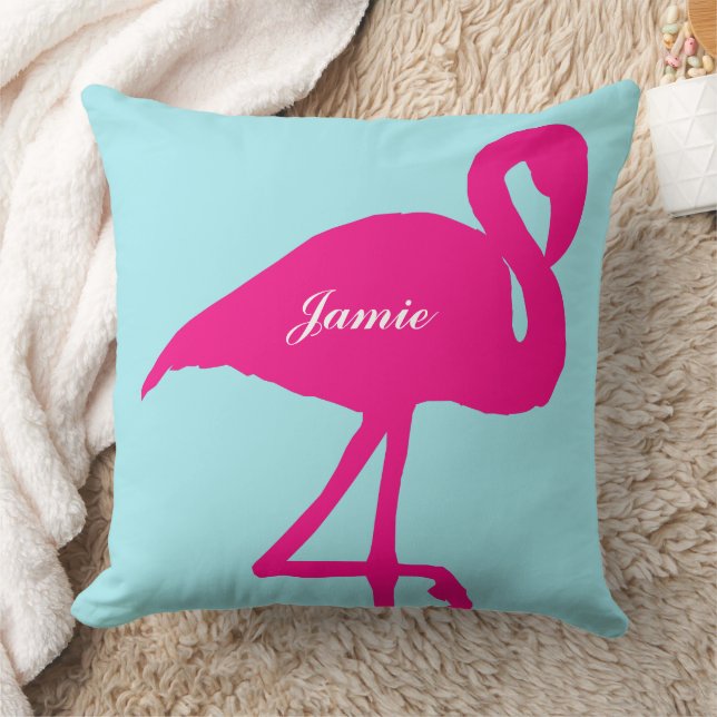 Coussin Phoenicopterus Flamant rose Vintage Fuchsia rose (Couverture)