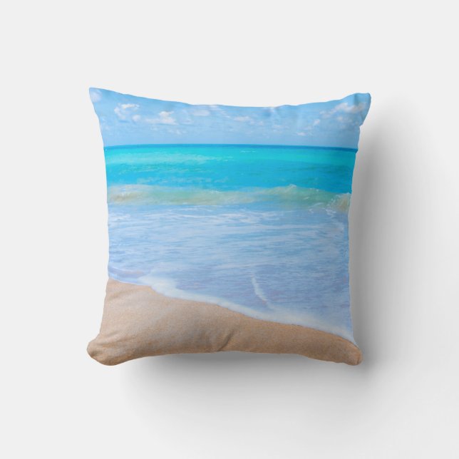 Coussin Photo Amazing Beach Tropical Scene (Recto)