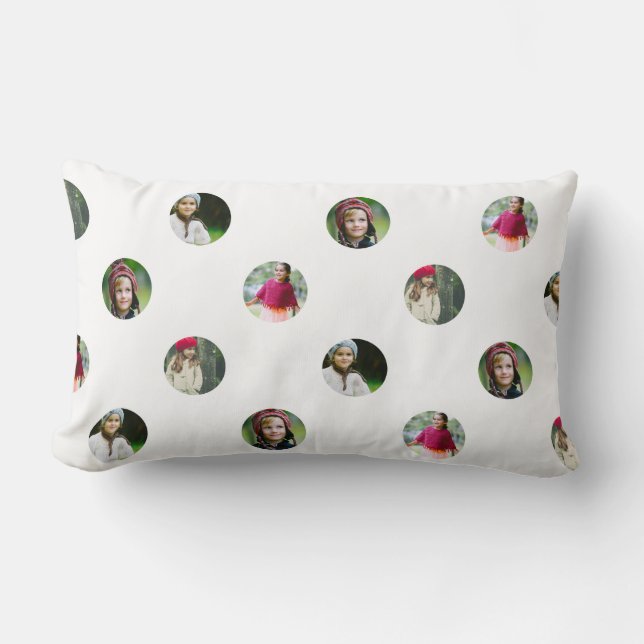 Coussin photo blanc personnalisé (Recto)