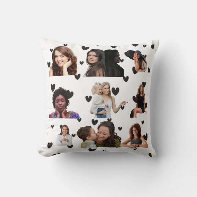 Coussin Photo Collage Design Jeu d'oreiller (Recto)