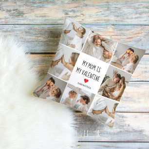 Coussin Photo Collage Ma mère est mon cadeau Valentine