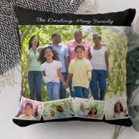 Photo Collage Nom de famille ZigZag Photo Strip Bl