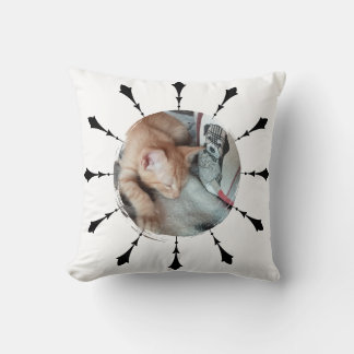Coussin Photo de chat, humour, interchangeable, Drôle 