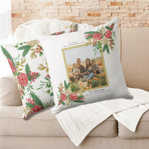 Coussin Photo de famille de Roses Joyeux et Bright Waterco