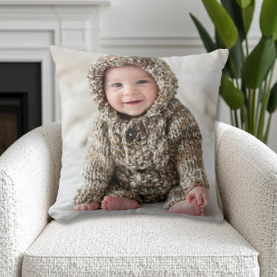 Coussin Photo de famille double face personnalisée