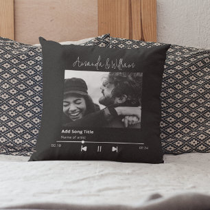Coussin Photo de musique personnalisée et de chanson