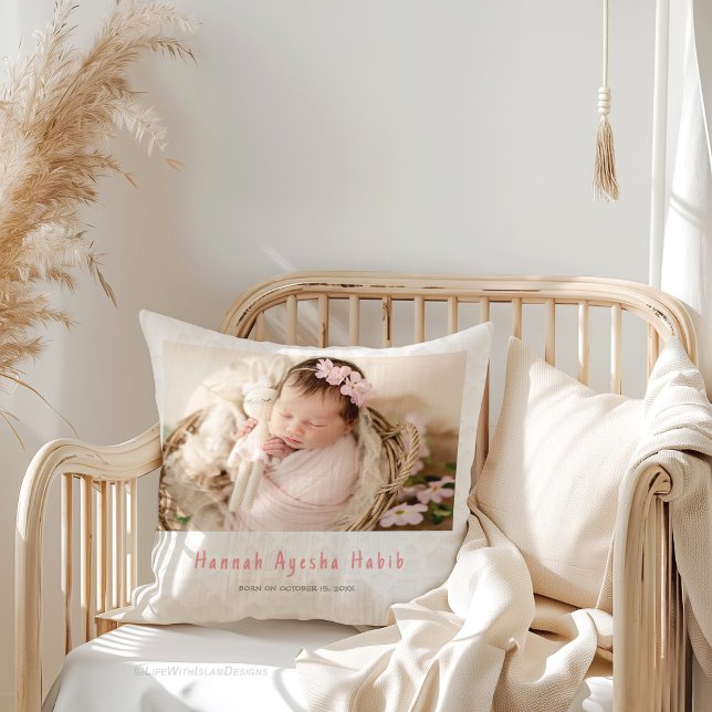 Coussin Photo de ruban rose (Créateur téléchargé)