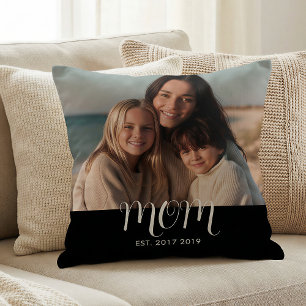 Coussin Photo de script moderne MomEstablished