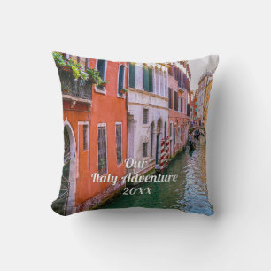 Coussin Photo de voyage sur mesure en Italie en famille