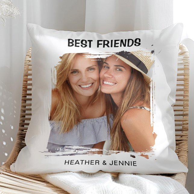Coussin Photo des meilleurs amis (Créateur téléchargé)
