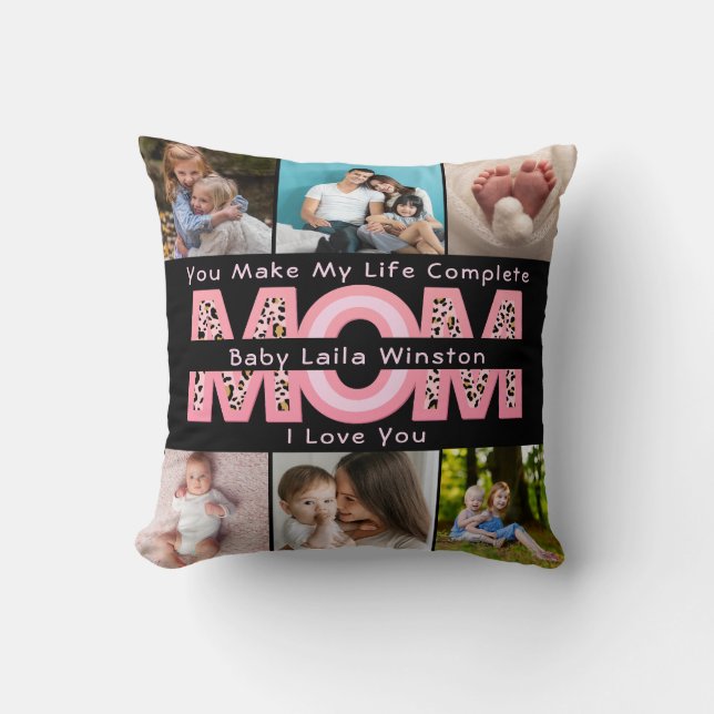 Coussin Photo du bébé moderne | You Make My Life Complete  (Recto)
