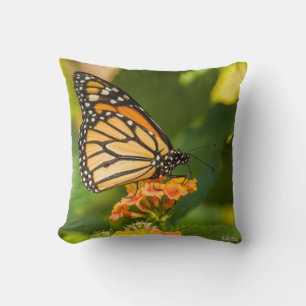 Coussin photo d'un papillon throw pillow