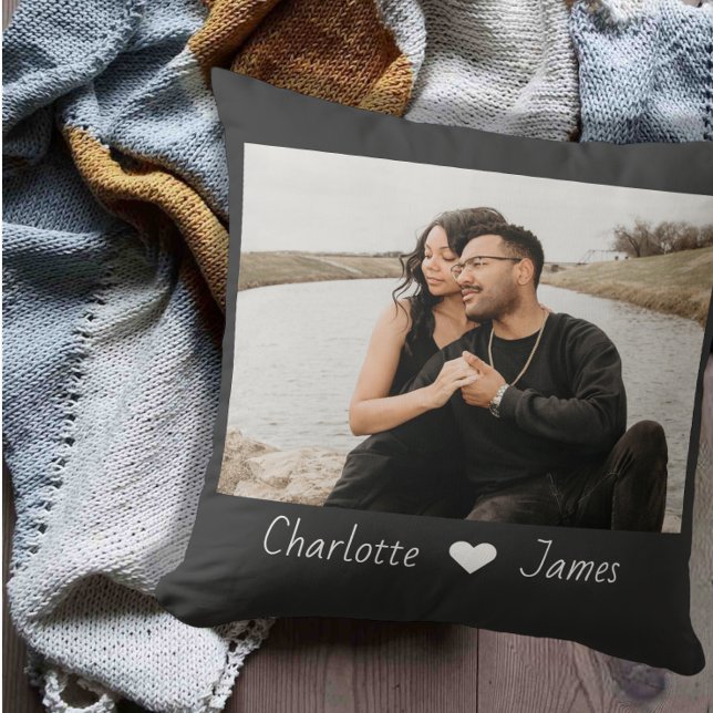 Coussin Photo Et Texte Personnalisés (Créateur téléchargé)