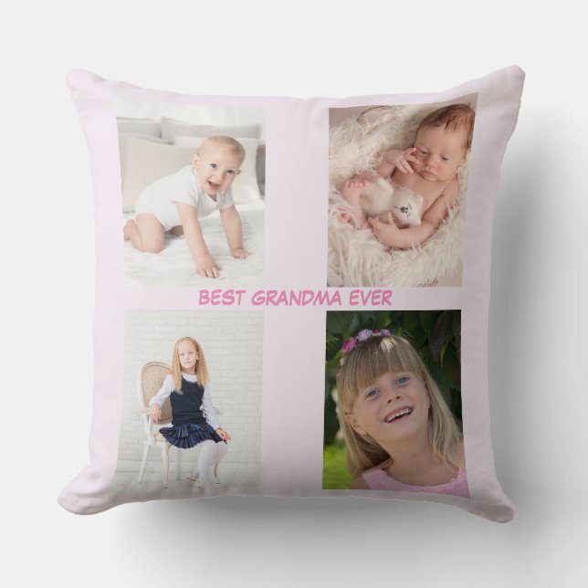Coussin Photo moderne Journée de la famille des mères (Recto)