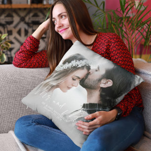 Coussin Photo moderne M. et Mme Mariage