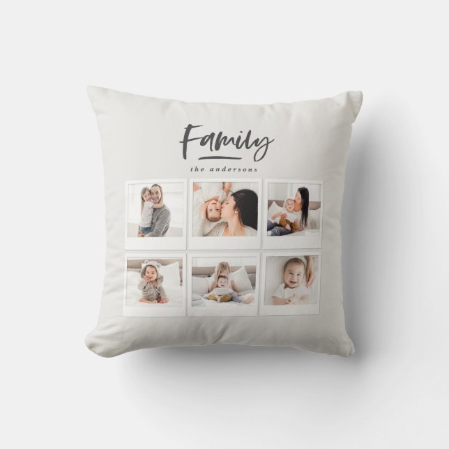 Coussin photo multiphoto familiale (Recto)