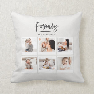 Coussin photo multiphoto familiale