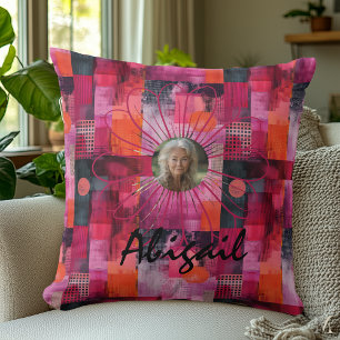 Coussin photo personnalisé artistique en Motif ros